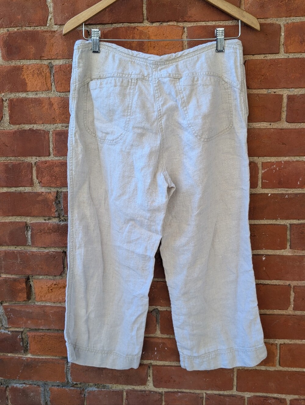 100% Linen Drawstring Pants - Picture 2 of 4